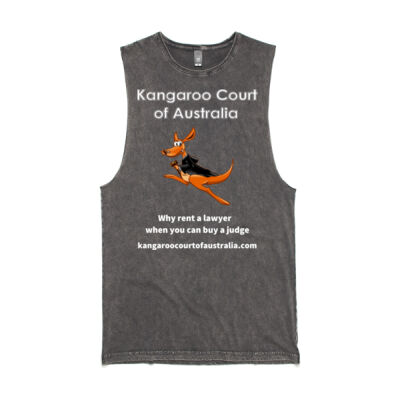 Mens Stone Wash Barnard Tank 5039 (Same Day) (Logo 1) Thumbnail