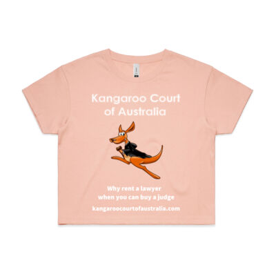 Womens Crop Tee (Same Day) Logo 1 White writing Thumbnail